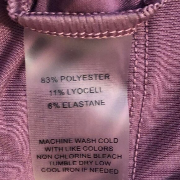 New JOHNNY WAS Calme Effect Short Sleeve Relaxed Fit Tee Crew-neck Plum XL - Picture 6 of 6